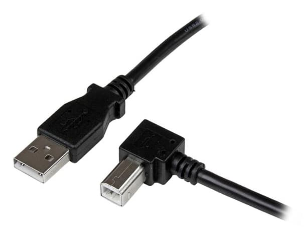 STARTECH STARTECH.COM 2M USB 2.0 A TO RIGHT ANGLE B CABLE CORD-2 M USB PRINTER CABLE LTW USBAB2MR