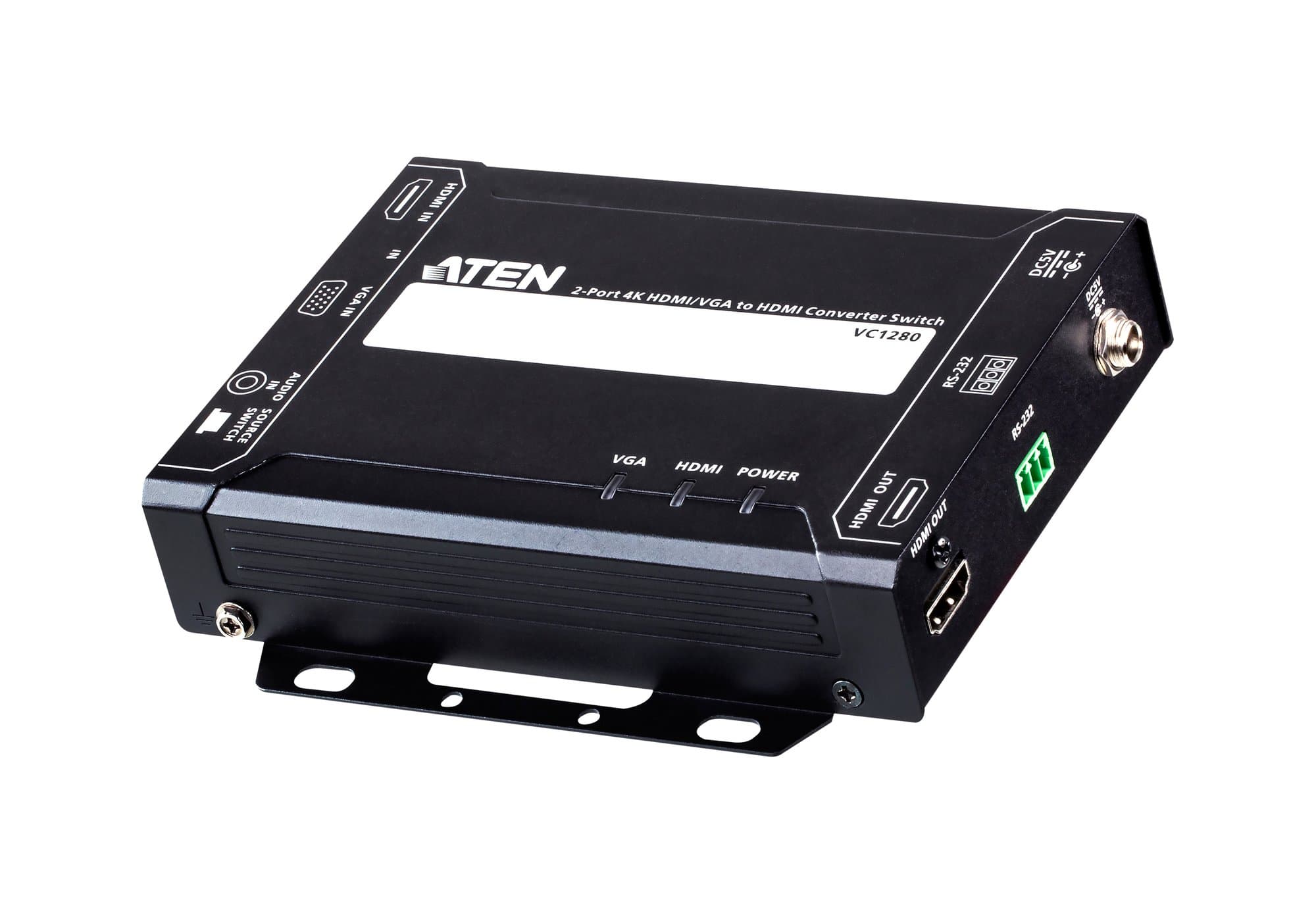 ATEN ATEN 2 PORT 4K 30HZ HDMI/VGA TO HDMI CONVERTER SWITCH VC1280-AT-U