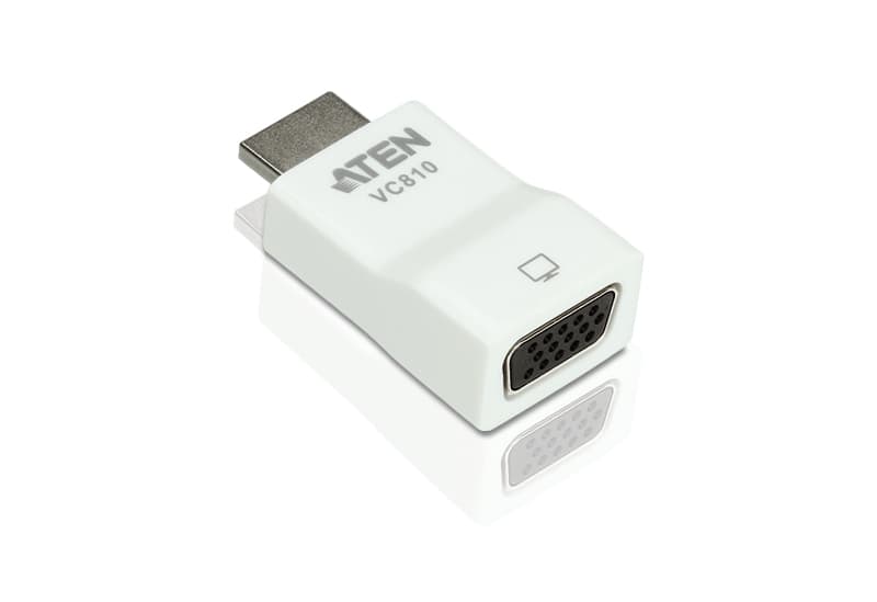 ATEN ATEN HDMI(M) TO VGA(F) ADAPTER, NON-POWERED, SLIM DESIGN VC810-AT