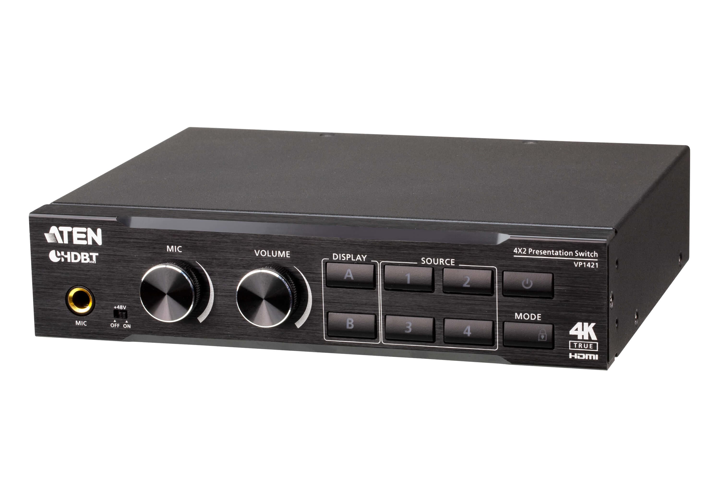 ATEN ATEN 4 X 2 TRUE 4K PRESENTATION MATRIX SWITCH VP1421-AT-U