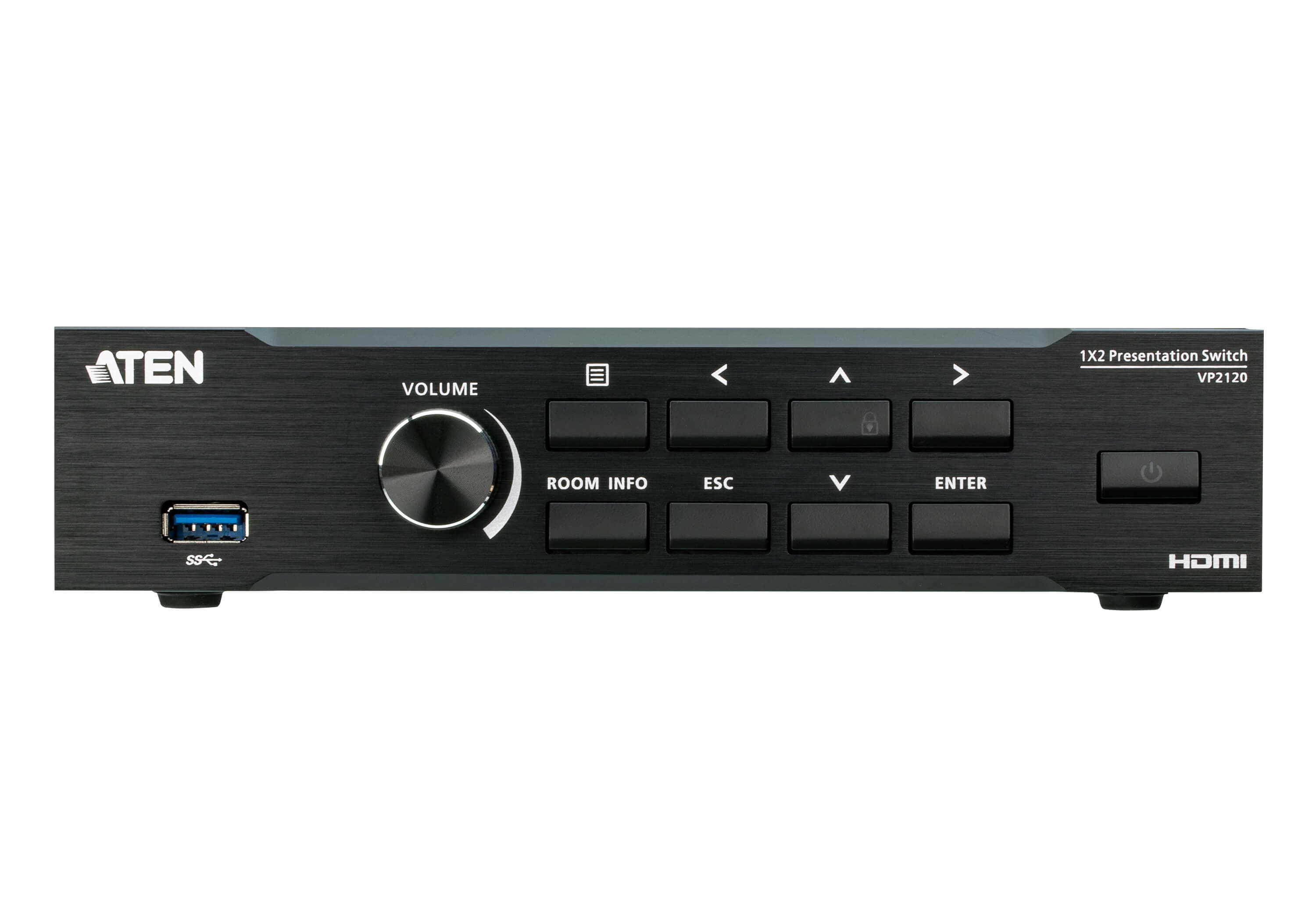 ATEN ATEN QUAD VIEW MULTISTREAM SEAMLESS PRESENTATION SWITCH WITH STREAMING VP2120-AT-U