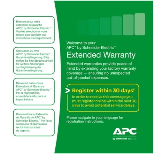 APC (1) YEAR WARRANTY EXTENSION FOR (1) EASY UPS SMV LEVEL 04