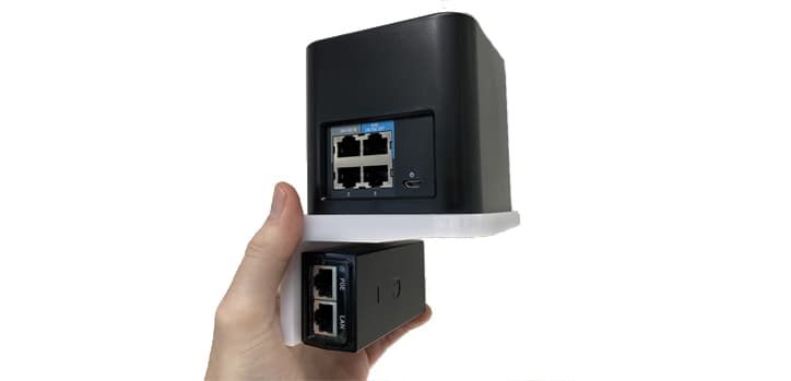Go Wireless NZ Ubiquiti Air Cube & PoE Mount (screws not included) AirCube-PoE-Mount