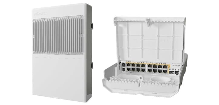 MikroTik Mikrotik netPower 16P Outdoor Gigabit PoE Switch with SFP+ CRS318-16P-2S+OUT