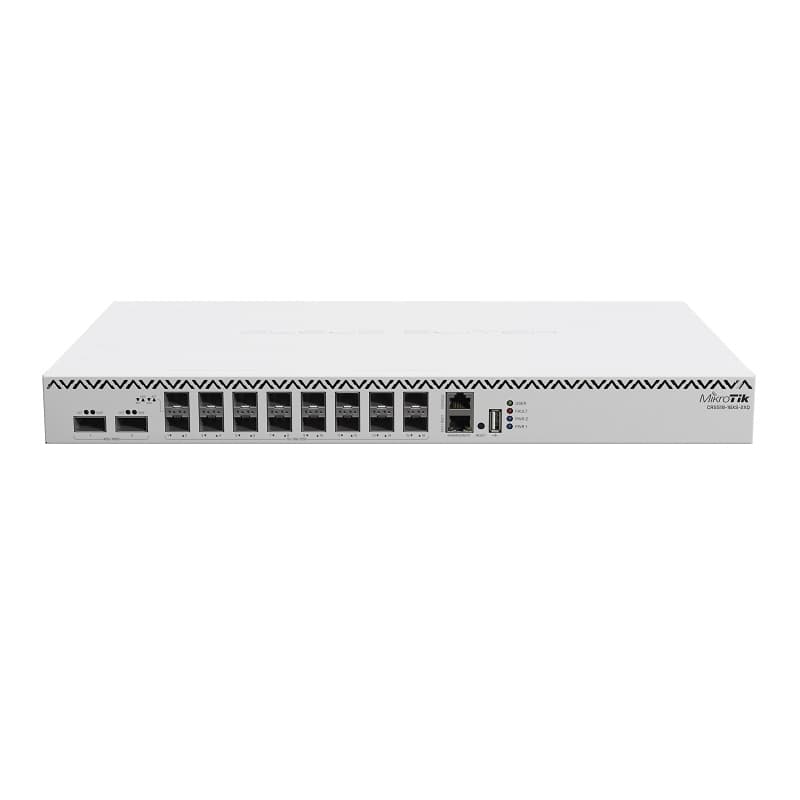 MikroTik MikroTik Cloud Router Switch 518-16XS-2XQ-RM Switch with 16x SFP28 and 2x QSFP28 100 Gigabit Ports CRS518-16XS-2XQ-RM