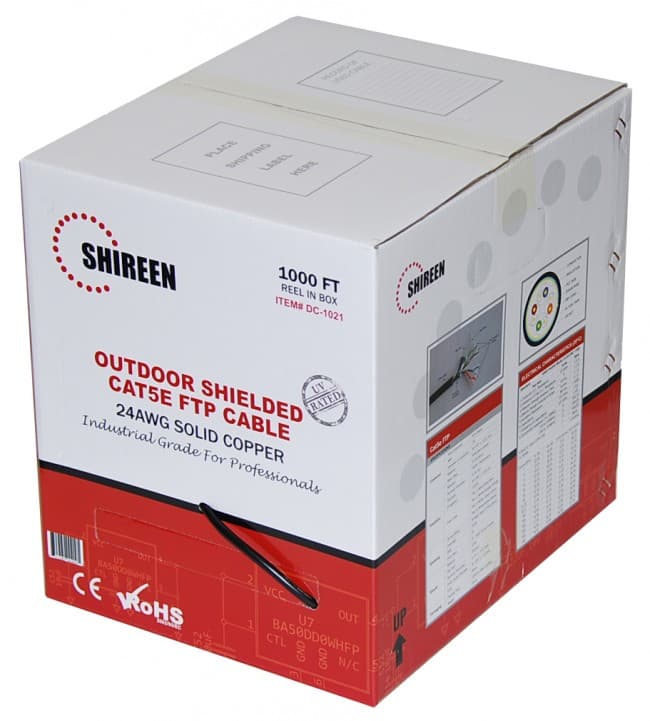 Shireen Shireen 305m Outdoor Cat5e FTP Shielded Ethernet Cable DC-1021