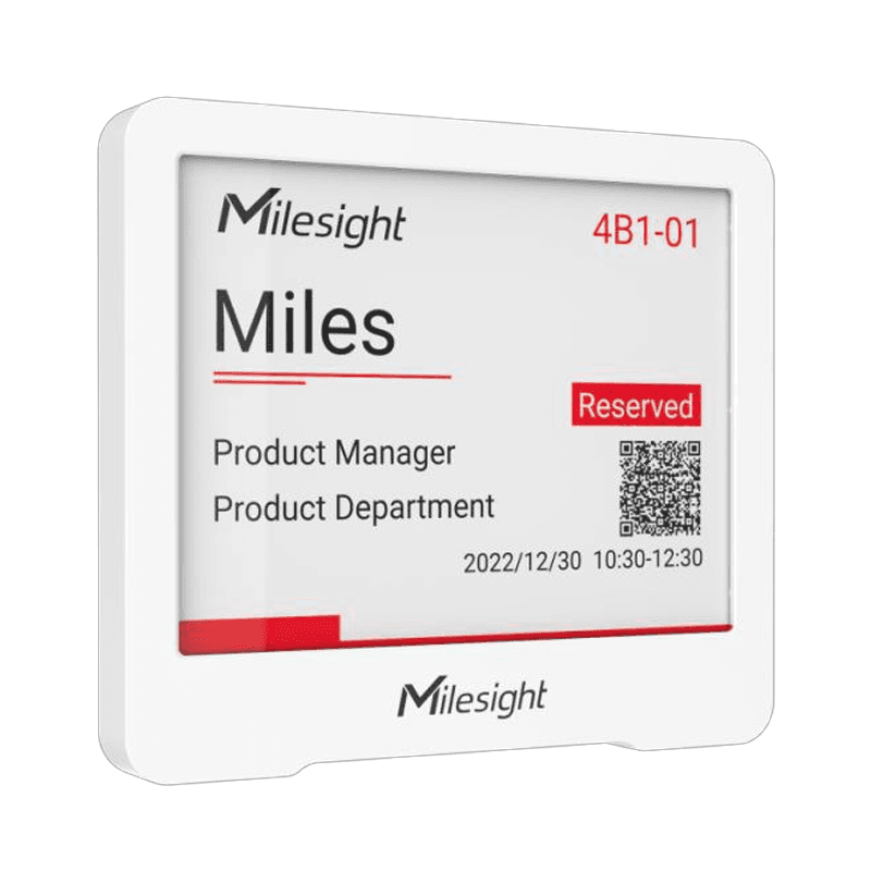 Milesight IoT MIlesight LoRaWAN AS923/AU915 DS3604 IoT E-Ink Display DS3604-915M
