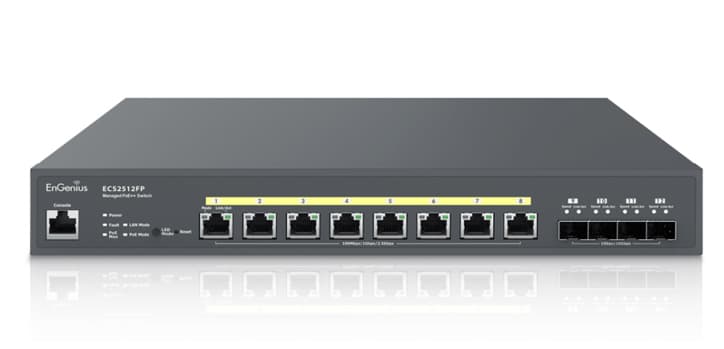 EnGenius EnGenius Fit 110W Gigabit PoE+ 8 Port Switch with SFP EWS2910FP-FIT