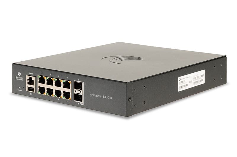 Cambium Networks Cambium cnMatrix EX1010 Intelligent Ethernet Switch with 8x 1GE & 2x SFP ports EX1010