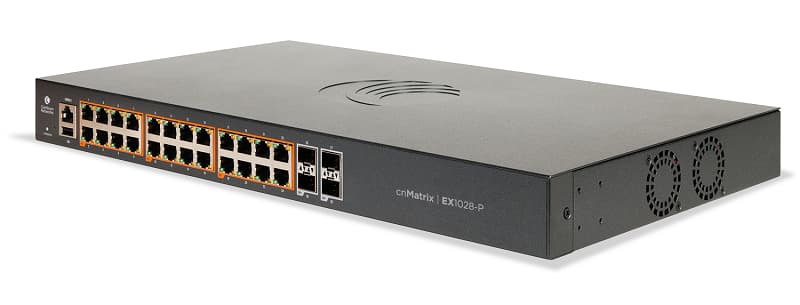 Cambium Networks Cambium cnMatrix EX1028-P Intelligent Ethernet PoE+ Switch with 24x 1GE PoE+ & 4x SFP Ports EX1028-P