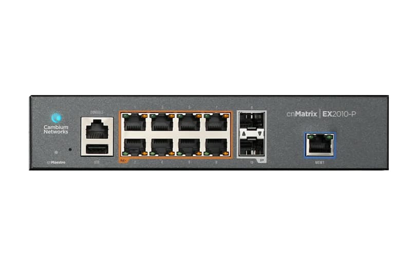 Cambium Networks Cambium cnMatrix EX2010-P 10-Port Gigabit Ethernet PoE Switch EX2010-P