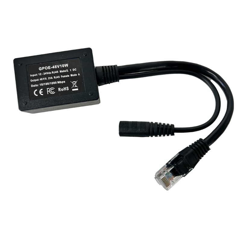PoE World PoE World GPOE-48v10w PoE Inline Converter for 12 - 30V Solar in to 802.3af 48V PoE Out GPOE-48V10W