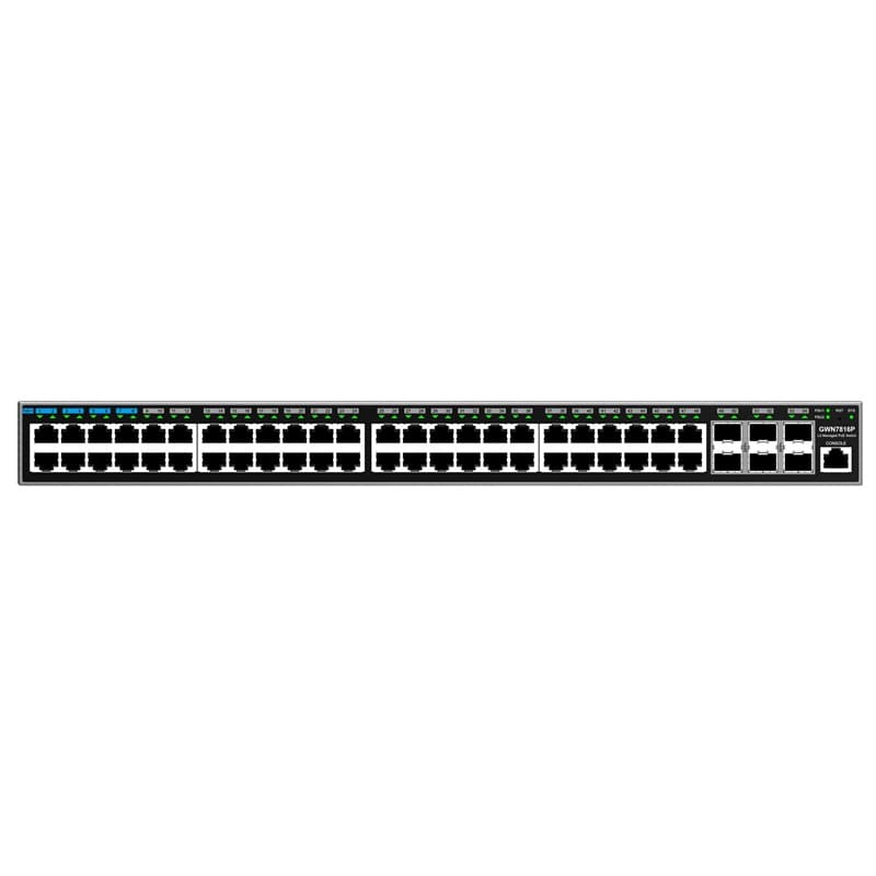 Grandstream Networks Grandstream GWN7816P Enterprise Layer 3 Managed PoE++ 802.3bt Network Switch with 48 x GigE and 6 x SFP+ GWN7816P