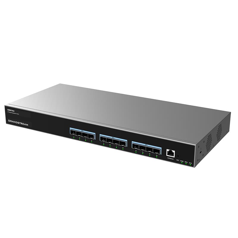 Grandstream Networks Grandstream Enterprise Layer 3 Managed Aggregation Switch, 12 x SFP+, Redundant PSU Support GWN7832
