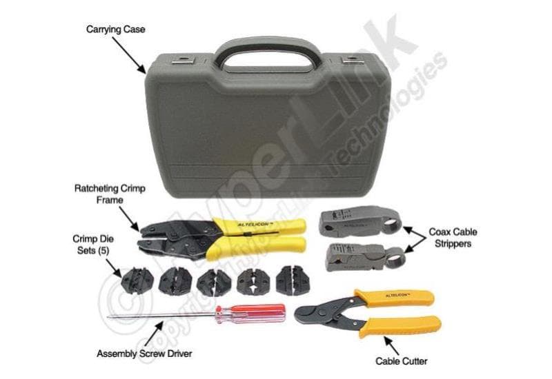 Go Wireless NZ Coax Cable Crimp and Strip Tool Kit HT-KIT-01