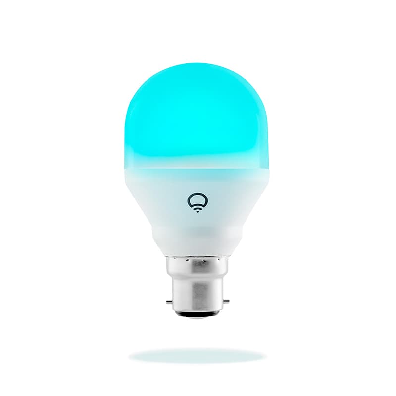LIFX LIFX Mini Colour 1000 WiFi LED Light Bulb 9W B22 Socket L3A19MC08B22