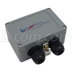 L-com L-COM Compact Weatherproof Cat6 Gigabit Ethernet Lightning Protector LP-37