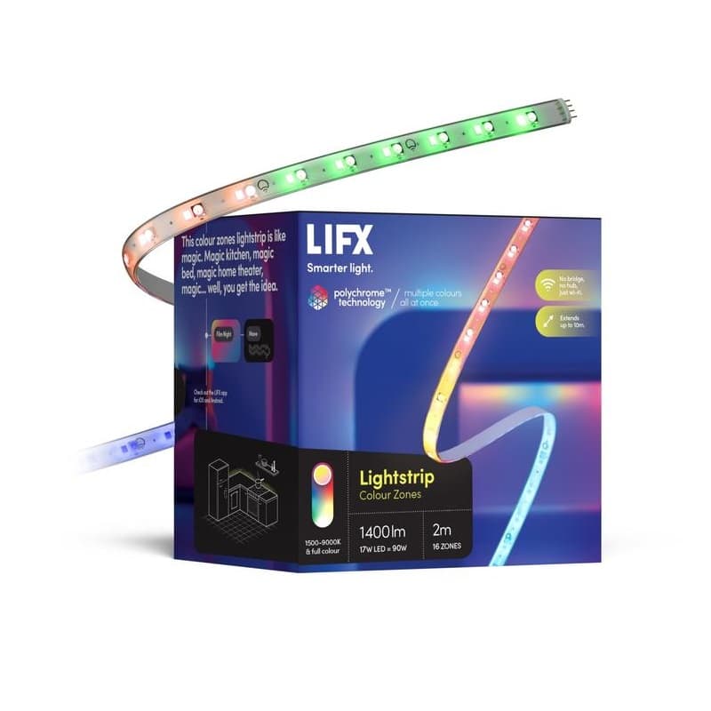 LIFX LIFX Colour LED Lightstrip 2 Metre Starter Kit with Controller and Power supply LZ3SK2MAU