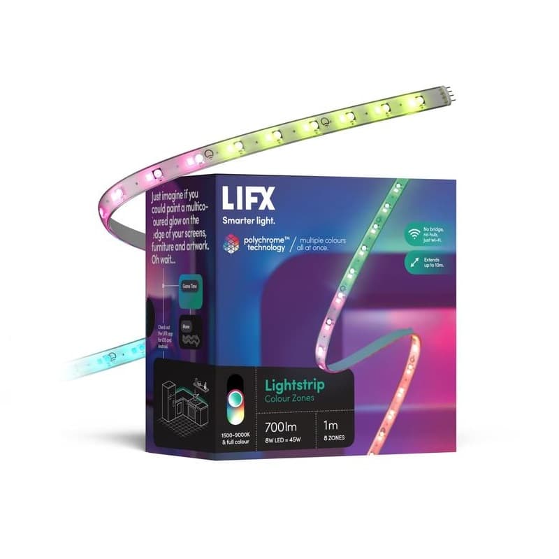 LIFX LIFX Colour LED Lightstrip 1 Metre Starter Kit with Controller and Power supply LZ3TV1MAU