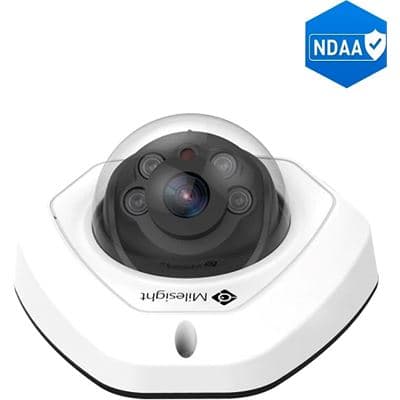 Milesight Milesight 5MP NDAA AI Vandal-proof Mini Dome Network Camera - Cable Out MS-C5373-PD