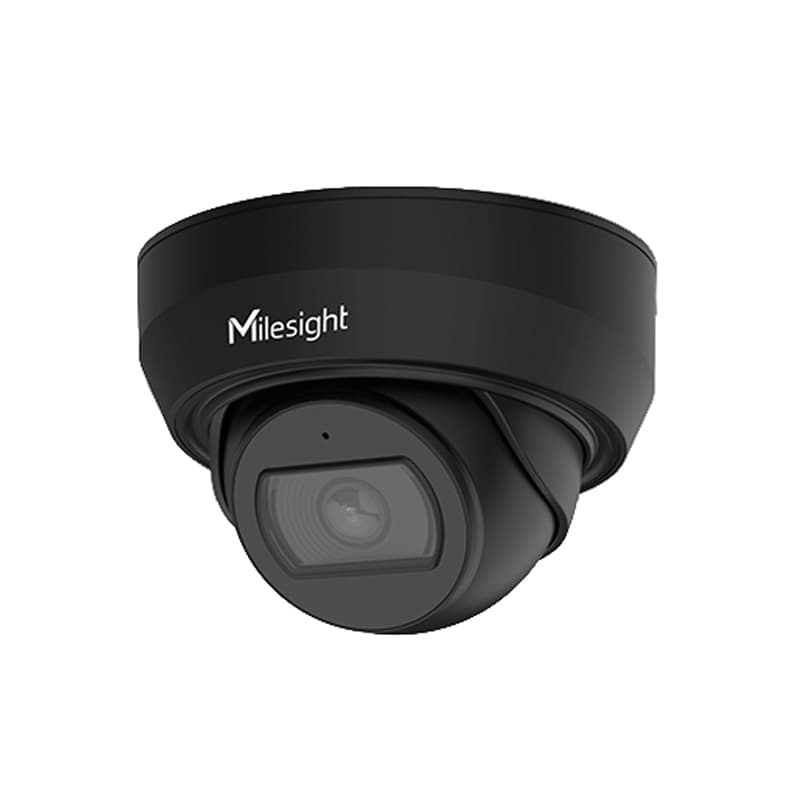 Milesight Milesight 4K NDAA AI Weather-proof Mini Dome Network Camera- Cable out Black MS-C8175-PD_B