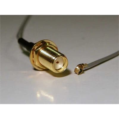 Go Wireless NZ SMA Female Bulkhead to U.FL 20cm 50 Ohm Coax Pigtail P-34