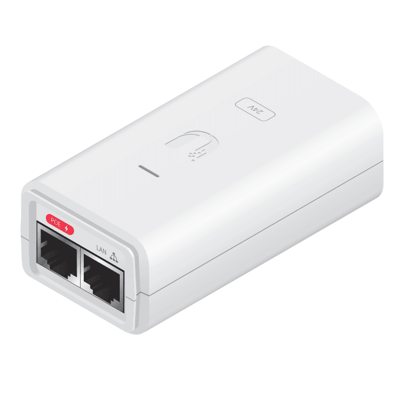 Ubiquiti Ubiquiti 24V 12W White Gigabit Power over Ethernet Injector POE-24-12W-G-WH