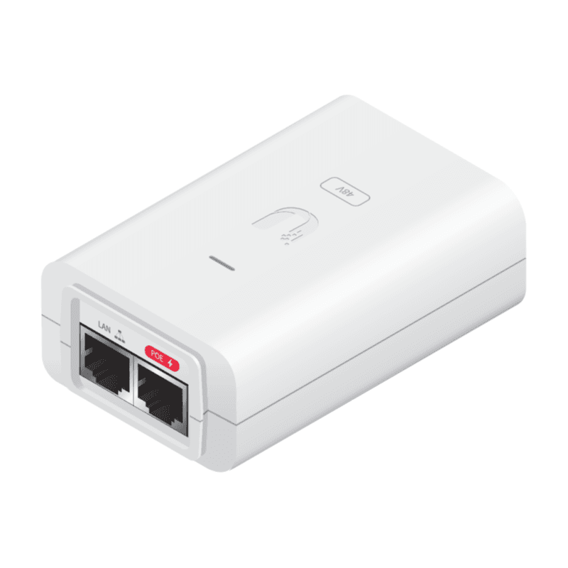 Ubiquiti Ubiquiti POE Injector 24VDC 24W Gigabit with NZ Power Cord, White POE-24-24W-G-WH