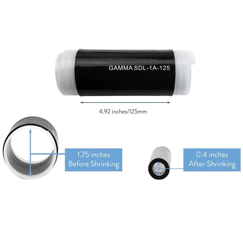 Gamma Electronics Gamma Electronics SDL-1A-125 Silicone Cold Shrink 7/16 DIN to 1/2 inch Jumper Silicone Cold Shrink SDL-1A-125