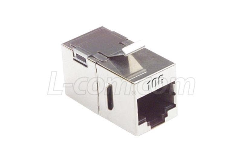 L-com Cat6a Coupler - Shielded RJ45 TDG1026KS-C6A