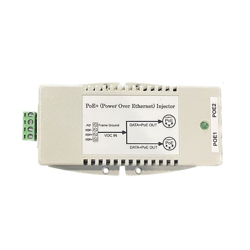 Tycon Systems Tycon Power TP-DC-1248GDx2-HP 10-15VDC Input, Dual Gigabit 56V 802.3at Output, 42W TP-DC-1248GDx2-HP