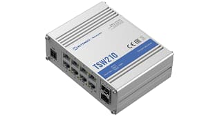 Teltonika Teltonika TSW210 8 Port Unmanaged Industrial Gigabit Switch with 2 SFP Ports TSW210