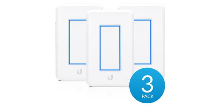 Ubiquiti Ubiquiti UniFi Light Dimmer AC powered 3 Pack Smart Lighting UDIM-AC-3