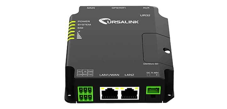 Milesight Networks Milesight UR32 Industrial 3G/4G/LTE PoE DIN Mountable Router with I/O, Serial and Wi-Fi UR32-L00AU-W-P