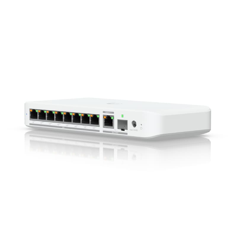 Ubiquiti Ubiquiti UniFi Flex 2.5G 8-Port 2.5 GbE PoE++ Switch with 10 GbE RJ45/SFP+ Combo Uplink USW-Flex-2.5G-8-PoE
