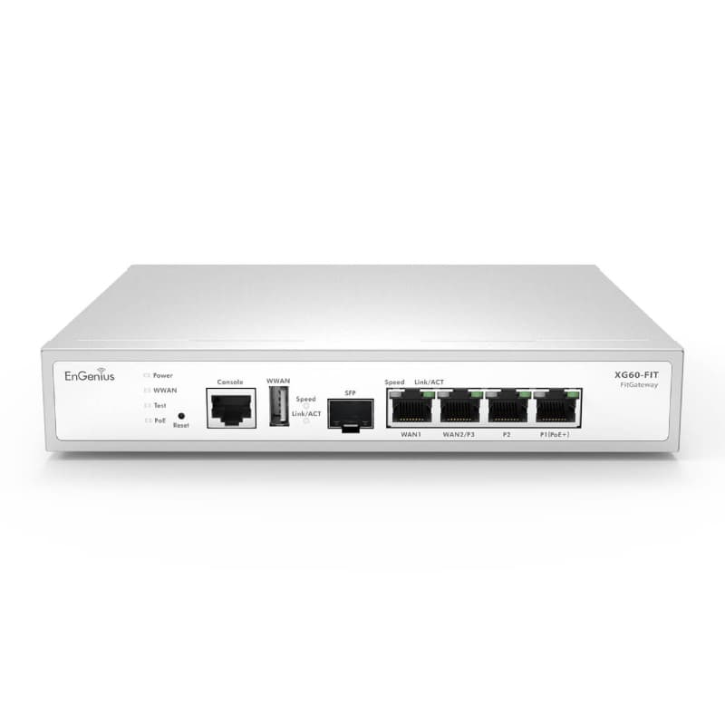 EnGenius EnGenius FitXpress 4-Port Gig PoE+ Dual-Core 2.1GHz Gateway XG60-FIT