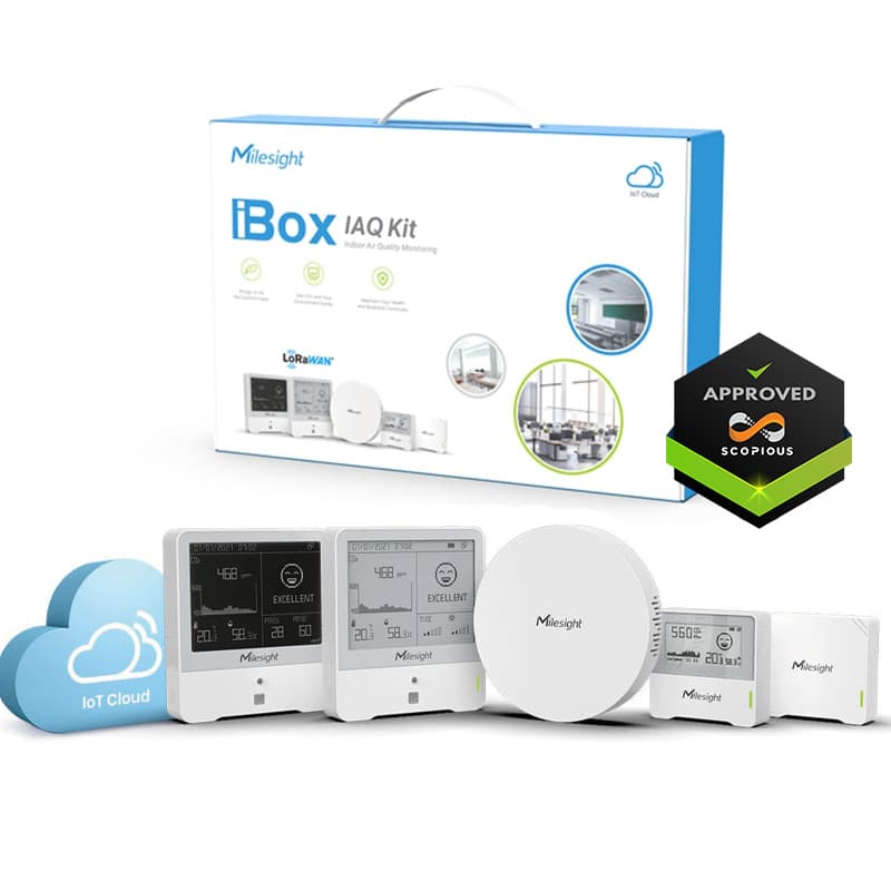 Milesight IoT Milesight IAQ iBox Value Kit  - LoRaWAN Gateway AU915/AS923 IoT Starter Kit iBox-IAQ-Kit