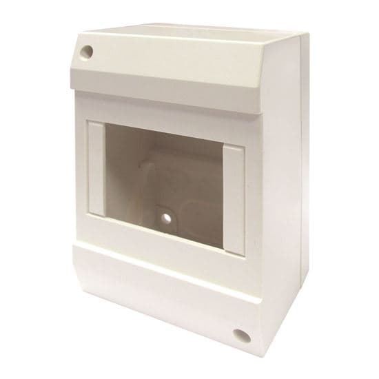 Tradesave TRADESAVE Surface DIN Rail Enclosure, 4 Pole. Moulded Base TSDRE4S