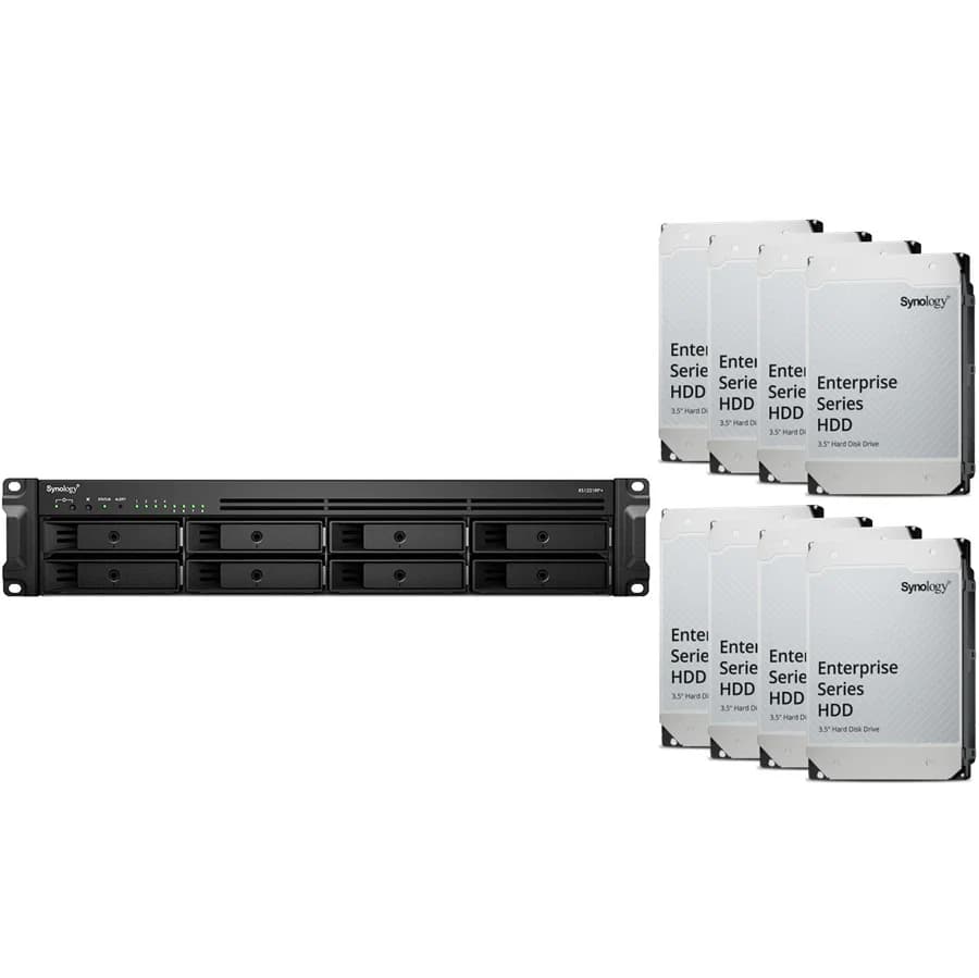 Synology Synology RTG RS1221RP+ 2U 8 Bay Rackmount NAS (128Tb) 8x Synology Enterprise 16Tb SS339-816128SE