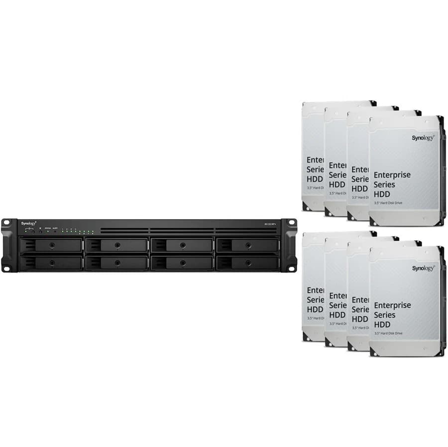 Synology Synology RTG RS1221RP+ 2U 8 Bay Rackmount NAS (32Tb) 8x Synology Enterprise 4Tb SS339-8432SE