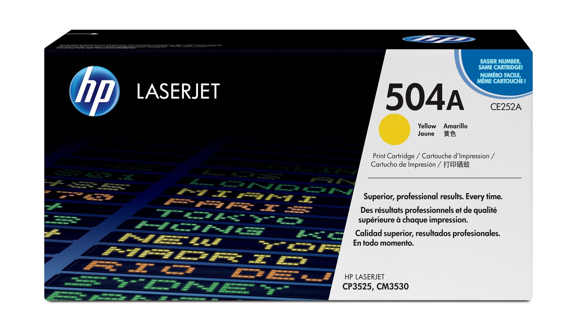 HP HP 504A YELLOW LJ TONER CART CE252A 1005363