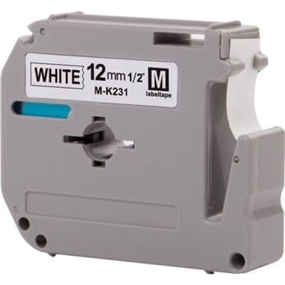 BROTHER BROTHER 12MM BLK ON WHT TAPE for PT65 PT85 PT100 1052127