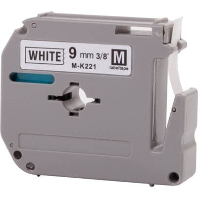 BROTHER BROTHER 9MM BLK ON WHT TAPE for PT65 PT85 PT100 1052267