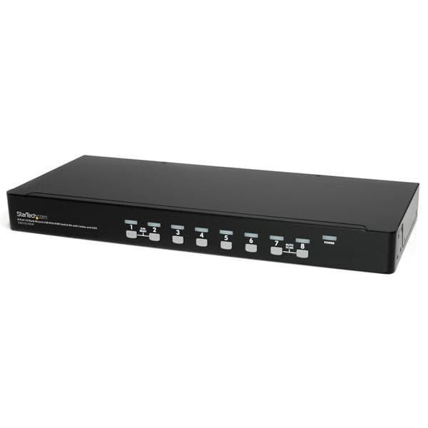 StarTech.com StarTech.com 8 Port 1U Rackmount USB KVM Switch Kit 1822445