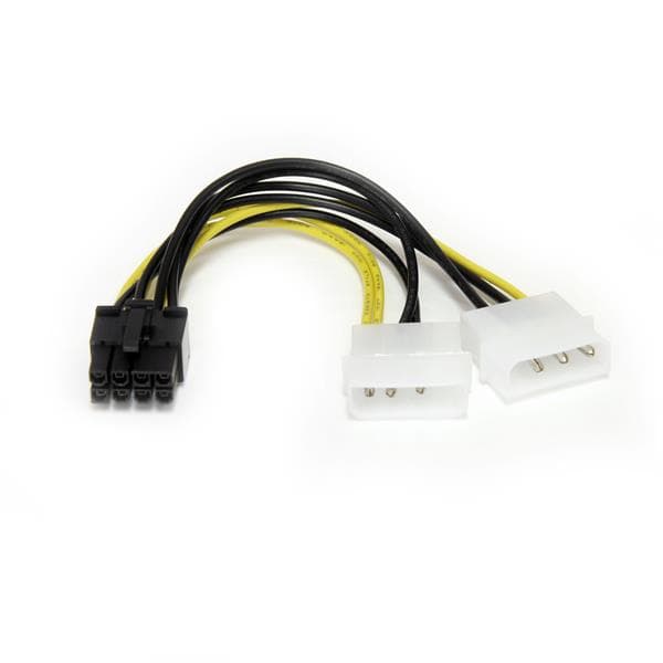 StarTech.com StarTech.com 6 LP4 to 8 Pin PCIe Power Cable Adapter. 1861197