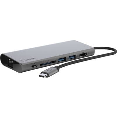 BELKIN BELKIN USB-C 4-PORT MINI HUB + POWER PASS THRU 4478523