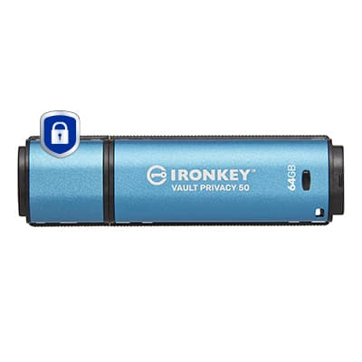 KINGSTON KINGSTON 64GB IRONKEY VAULT PRIVACY 50 AES-256 19 5557750