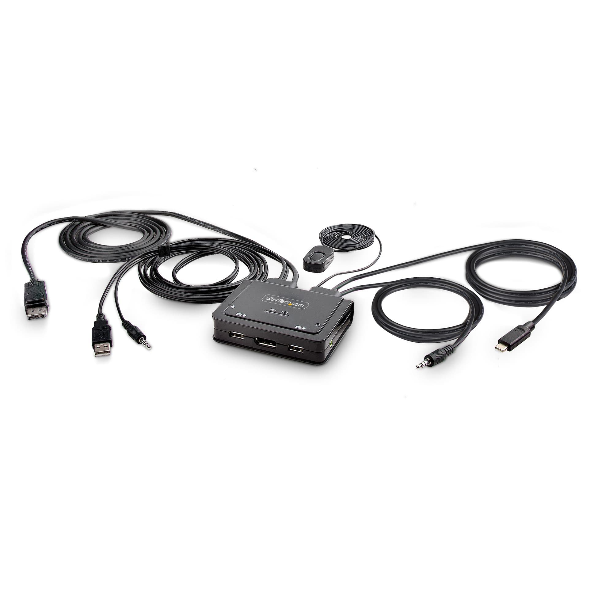 StarTech.com StarTech.com 2-PORT HYBRID CABLE KVM SWITCH 4K DP 5863125