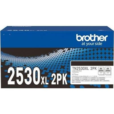 BROTHER BROTHER TN2530XL Black Toner 2 Pack 6096597