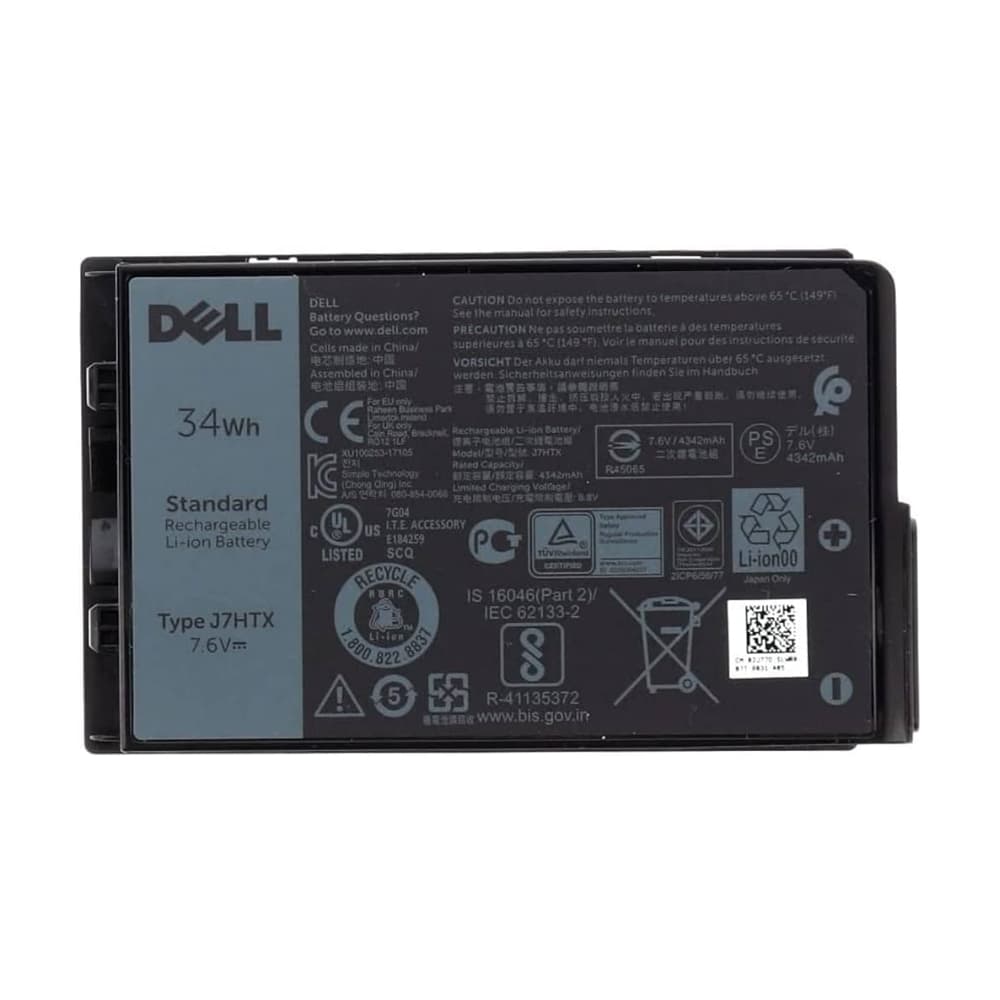Dell DELL 2 Cell Battery, 34WHR, Li-ion, Type J7HTX 2JT7D